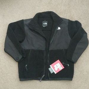 Northface Fleece Black Jacket Coat Boys L Lady S